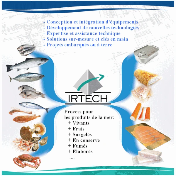 illustration process produits de la mer Irtech